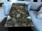36"x24" Labradorite Stone Dining Table Crystal Healing Gemstone Kitchen Decors