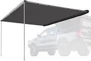 San Hima Car Side Awning 2.5x3m, EZ Setup 210D Waterproof UV Protection 7.5m² Camping Car Shade, Universal Design for UTE, Van, SUV, 4x4