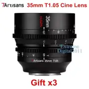7artisans 35mm T1.05 Long Focus Large Aperture ED Cine Lens for RF CRF R5 R6 RP