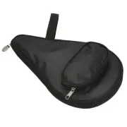 Table Tennis Racket Case Ping Pong Paddle Case Soft Cover Gourd Shape, Black