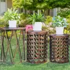 Nesting Side Table, Set of 3 Stacking Coffee Tables for Living Room End