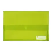 Marbig Polypick Foolscap Document Wallet Lime
