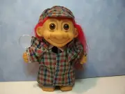 DETECTIVE / SHERLOCK HOLMES - 5" Russ Troll Doll - NEW IN ORIGINAL BAG - RED