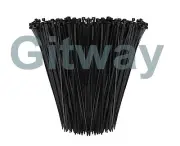 1000 14" Long UV Nylon Plastic Black Wire Cable Loop Zip Tie Ty Ties Wraps 50lb