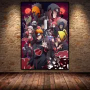 Anime Naruto Akatsuki Poster Painting Wall Hanging Picture Home Bedroom Decor