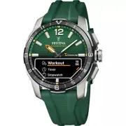 New Festina Connected D Smart Hybrid Titanium Watch OLED Display Green F23000/2