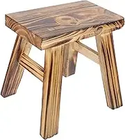Retro Design Wooden Stool Boys and Girls Step Stool Boys and Girls Furniture One-Step Stool Portable Stool for Children
