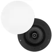 Pair of 6.5-Inch Angled Discreet In-Ceiling Speakers Edgeless Frameless 60W RMS