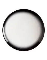 [Maxwell & Williams] Caviar Granite Coupe Plate 27cm in Black/White