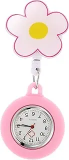 [Holibanna] Nurse Table Women Watch Fob Watches Pen Nursing Portable Badge Holder Lady Clip-on Cartoon Stopwatch Second Midwife Women Ladies Holder Girly Carers Para Pink