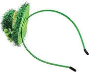 [MERRYHAPY] Green Patrick's Day Headband Hat Shaped Hairband Party Headdress Festival Decor Ireland Theme