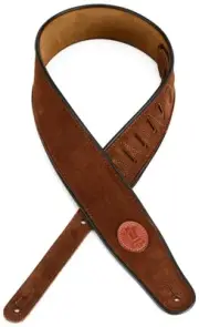 Levy's MSS3 Suede Guitar Strap - Brown (3-pack) Bundle