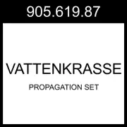 IKEA VATTENKRASSE Propagation Set Clear Glass Ivory/gold 905.619.87