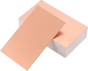 uxcell 50 Business Card Stock 3.5" x 2" Blank Business Cards for Laser Printer Small Message Card Graffiti Scrapbooking DIY Thanks Cards, Rose Gold