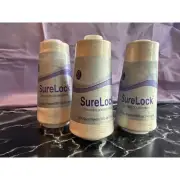 Lot of 3 Surelock for Overlock Machines 100% Spun polyester Tan 9000 Yards Total