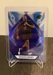 Derrick Brown 2020 Panini Phoenix Rookie Card RC SP Parallel 06/35 - Ships PWE