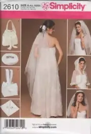 Simplicity Sewing Pattern 2610 Bridal Veil Accessories Capelet One Size