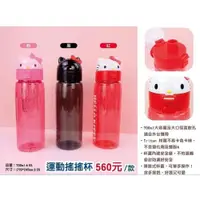 在飛比找蝦皮購物優惠-HELLO KITTY 頭型運動搖搖杯 700ml 直飲水壺