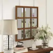 Farmhouse Wall Decor Mirror Modern Country Large Windowpane Hallway Classy New