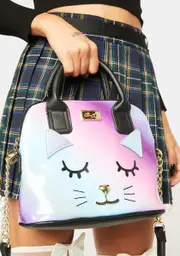 [Betsey Johnson] Purple Kitsch PVC Dome Crossbody Bag