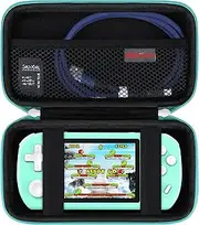 Elonbo Carrying Case ​for AUVON Dual Channel TENS EMS Unit Muscle Stimulator Machine, Electronic Pulse Massager Muscle Massager Travel Storage Organize Bag, Mesh Pocket Fits Electrode Pads Lead Wires