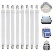 Adjustable Bed Sheet Straps Suspenders Elastic Sheet Fasteners Grippers Garte...