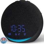 Sound Machine Alarm Clock for Bedroom: Dimmable Clock with Bluetooth Speaker