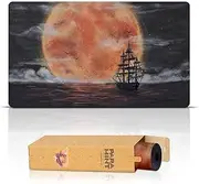 Paramint Blood Moon Flying Dutchman (Stitched) - MTG Playmat - Perfect for Magic The Gathering, YuGiOh, Anime - TCG Card Game Table Mat - Durable, Thick, Cloth Fabric, Rubber Bottom by Daniel Ziegler