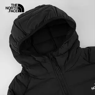 【The North Face】TNF 防潑水羽絨外套 M BELLEVIEW STRETCH DOWN HOODIE APFQ 男款 黑(NF0A7W7PJK3)