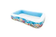 Intex 305cm Outdoor Patio Inflatable Kids Family Swim Center Rectangular Pool 6+