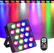 Oimzzr 17LEDs Par Lights Bar Wedding Performance Stage Lighting Sound Control Atmosphere Flashing Lights with Remote Control