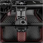 CAR MATS Splicing Color Car Floor Mat for Renault Koleos Duster Fluence Kadjar 2008-2022 Interior Car Accessories Anti Slip Mat(Black Coffee 5,Koleos 2017-2022)