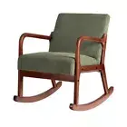 Artiss Armchair Rocking Chair Nursery Lounge Rocker Accent Chairs Corduroy Green