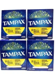 tampax regular unscented 80 total tampons