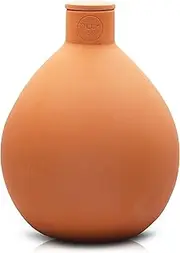 The Olla Company | Olla Classic Large – Clay Watering Pot with lid | Terra Cotta Clay Irrigation Pots| Self Watering Ollas While on Vacation