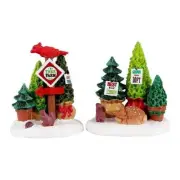 Lemax Vail Village TREE FARM DISPLAY #14844 NRFB sonia's ted's kringle's lot*