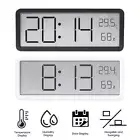 LCD Digital Wall Clock, Digital Clock LED Display, Battery-powered, Memory Mode