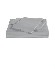 [Royal Comfort] 1200 Thread Count 100% Egyptian Cotton Sheet Set Stripe Hotel GradeSliver