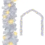 Christmas Garland with LED Lights 10 m White vidaXL