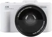 Yoidesu 4K Digital Camera for Photography, 64MP Vlog Camera with 2.8 Inch 180° Flip Screen, Autofocus 18X Digital Zoom HD Retro Mirrorless Cam, Anti Shake and Wide Angle Lens