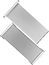 Amosfun Aluminum Name Plate Holder 2pcs Desk Door Sign Wall Mount Home Office Accessories Door Hanger