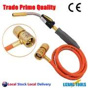 Mapp Gas Torch Auto Ignition Propane Welding Plumbing Brazing 1.4 MTR Hose