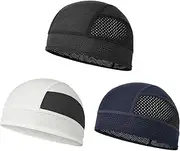 [TINAYAUE] Cooling Skull Caps for Men Women Quick Dry Cycling Helmet Liner Sun Protection Cap Motorcycle Bike Hat Under Helmet