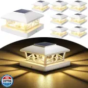 NIORSUN Solar Post Lights Outdoor, Fence Post Solar Lights Warm White Outdoor