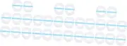 Gatuida 30 Pcs Blood Meter Stickers Tpu Simple Small Patch
