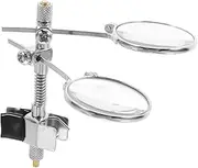 GARIOUANS Clip Double Ocular Loupe Magnifier for Eyeglasses Magnification Glass Lenses Clip for Watch Repairs Lightweight Design for Portable Use