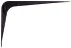 NEW CASE OF (20) PROSOURCE 21139BK BLACK 6 X 8 UTILITY STEEL SHELF BRACKETS