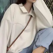 Fleece Polo Sweatshirt Almond - XL