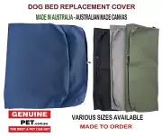 AUSTRALIAN MADE Dog Bed Replacement Covers CRATE SIZE, AUSTRALIAN Canvas FABRIC