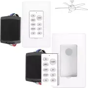 Universal Ceiling Fan Remote Control Kit,Wireless Wall Mounted Remote Control Sw